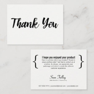 Vielen Dank für Ihre Visitenkarte