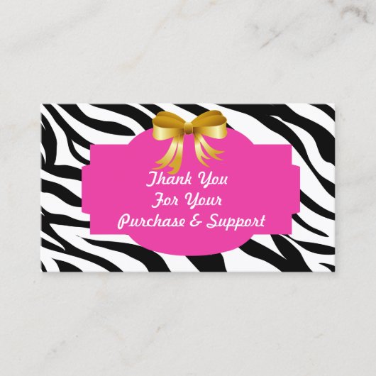 Vielen Dank für Ihre Visitenkarte (Vorderseite)