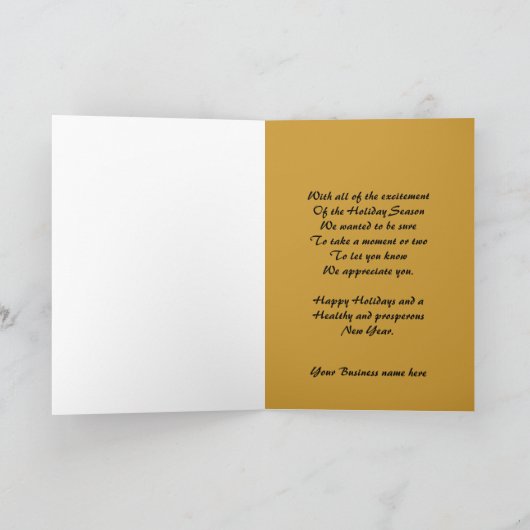 Vielen Dank für Ihre Visitenkarte Dankeskarte (Innenseite)