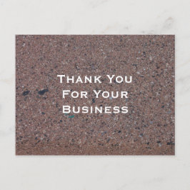 Vielen Dank für Ihre Visitenkarte Postkarte