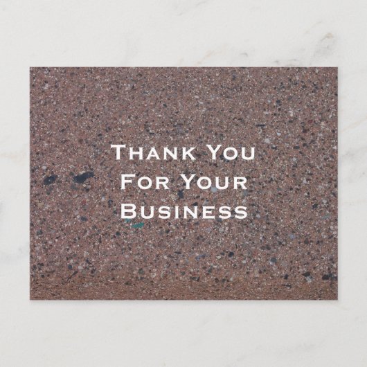 Vielen Dank für Ihre Visitenkarte Postkarte (Vorderseite)