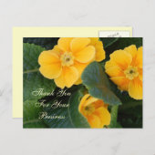 Vielen Dank für Ihre Visitenkarte Postkarte (Vorne/Hinten)