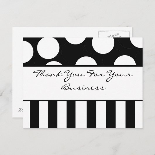 Vielen Dank für Ihre Visitenkarte Postkarte (Vorne/Hinten)