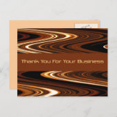 Vielen Dank für Ihre Visitenkarte Postkarte (Vorne/Hinten)