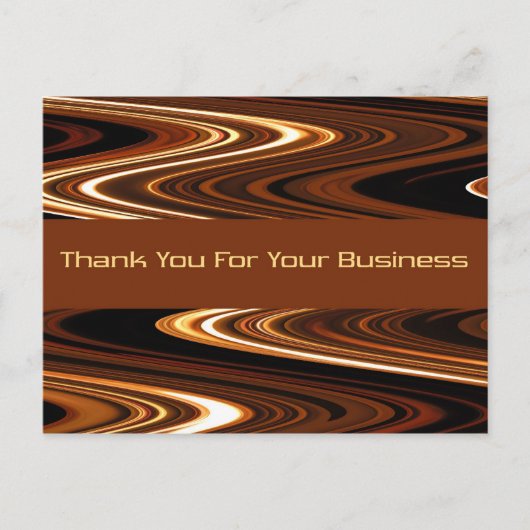 Vielen Dank für Ihre Visitenkarte Postkarte (Vorderseite)