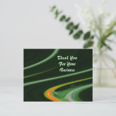 Vielen Dank für Ihre Visitenkarte Postkarte (Stehend Vorderseite)