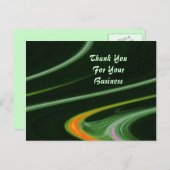 Vielen Dank für Ihre Visitenkarte Postkarte (Vorne/Hinten)