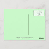 Vielen Dank für Ihre Visitenkarte Postkarte (Rückseite)