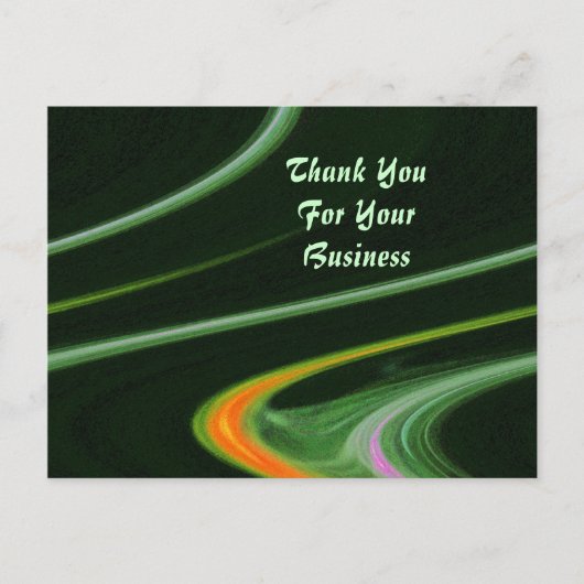 Vielen Dank für Ihre Visitenkarte Postkarte (Vorderseite)