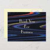 Vielen Dank für Ihre Visitenkarte Postkarte (Vorne/Hinten)