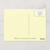 Vielen Dank für Ihre Visitenkarte Postkarte (Rückseite)