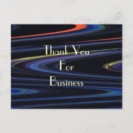 Vielen Dank für Ihre Visitenkarte Postkarte