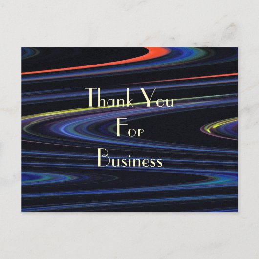 Vielen Dank für Ihre Visitenkarte Postkarte (Vorderseite)