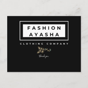 Vielen Dank für Ihre Visitenkarten Postkarte