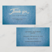 Vielen Dank für Ihre Visitenkarten Visitenkarte (Vorne/Hinten)