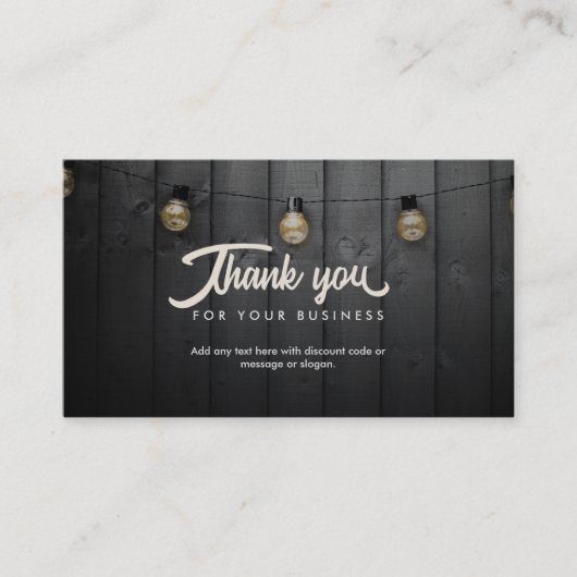 Vielen Dank für Ihre Visitenkarten Visitenkarte (Vorderseite)