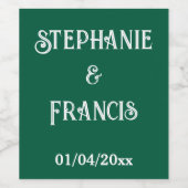 Vielen Dank für Ihre Weinlust Weinetikett (Einzelnes Label)