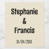 Vielen Dank für Ihre Weinlust Weinetikett (Einzelnes Label)