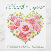 Vielen Dank für Ihre Weinlust Weinetikett (Einzelnes Label)