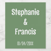 Vielen Dank für Ihre Weinlust Weinetikett (Einzelnes Label)