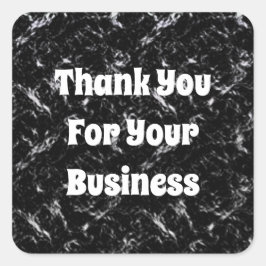Vielen Dank für Ihre Wertschätzung für den Geschäf Quadratischer Aufkleber