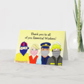 Vielen Dank für Ihre wesentlichen Mitarbeiter Karte (Vorderseite)