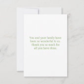 Vielen Dank für Ihren Aquarell in der Wüste Dankeskarte (Rückseite)