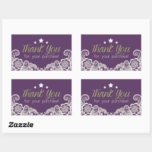 Vielen Dank für Ihren Aufkleber (Blatt)