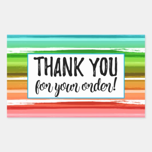 Vielen Dank für Ihren Aufkleber (Vorderseite)