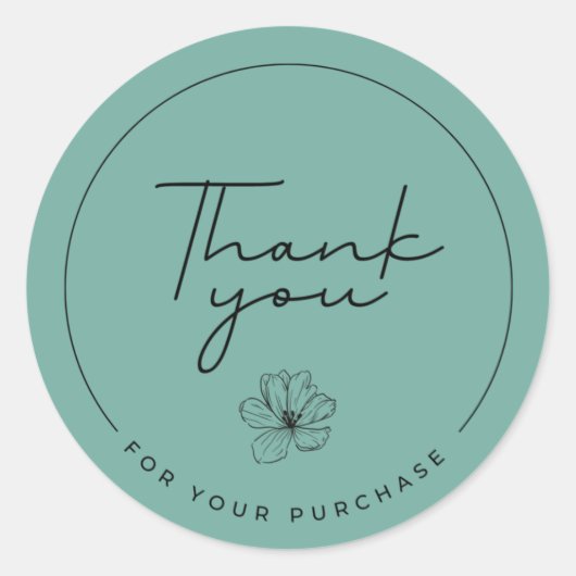 Vielen Dank für Ihren Aufkleber (Vorderseite)