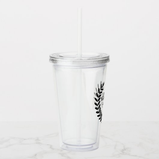 VIELEN DANK FÜR IHREN BEITRITT ZU UNSEREM WEDDING  ACRYLTRINKBECHER (Rechts)