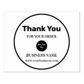 Vielen Dank für Ihren benutzerdefinierten elegante Gummistempel (Prägung)