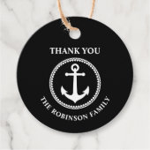 Vielen Dank für Ihren benutzerdefinierten Text Nau Geschenkanhänger (Vorderseite)