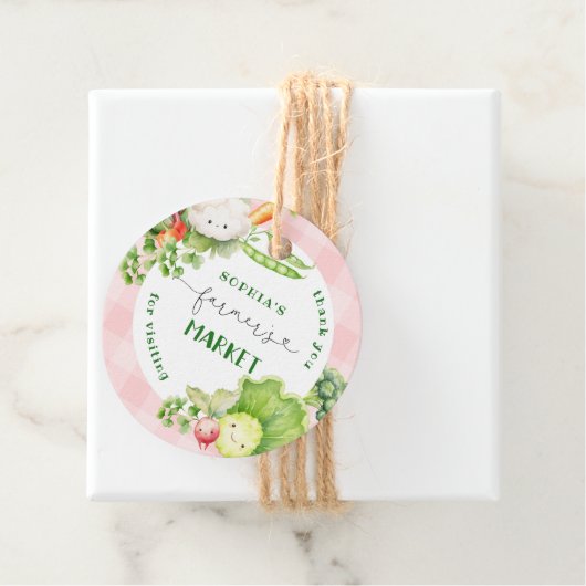 Vielen Dank für Ihren Besuch Bauern Markt Geburtst Geschenkanhänger (Beispiel)