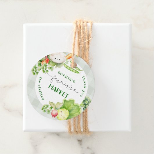 Vielen Dank für Ihren Besuch Bauern Markt Geburtst Geschenkanhänger (Beispiel)