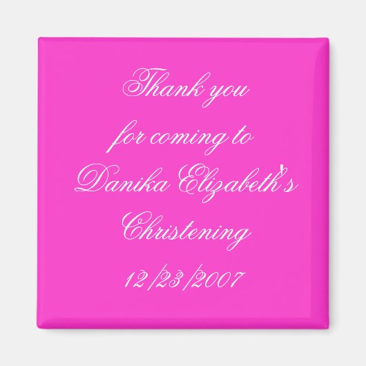 Vielen Dank für Ihren Besuch in Danika Elizabeths  Magnet (Vorne)