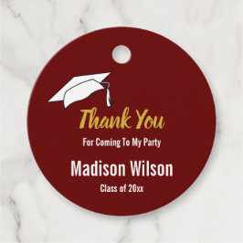 Vielen Dank für Ihren Besuch in Dark Red Gold Absc Geschenkanhänger