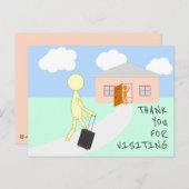 Vielen Dank für Ihren Besuch - Nod Notes Postkarte (Vorne/Hinten)