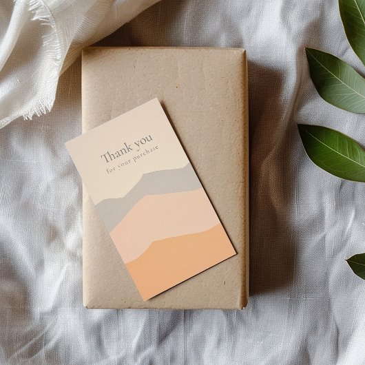 Vielen Dank für Ihren Einkauf in Pastellgebirge Begleitkarte