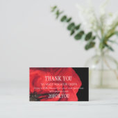 Vielen Dank für Ihren Einkauf Instagrenrabatt Red. Visitenkarte (Stehend Vorderseite)