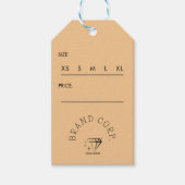 Vielen Dank für Ihren Einkauf Kleiderhang Tag Geschenkanhänger (Vorderseite)