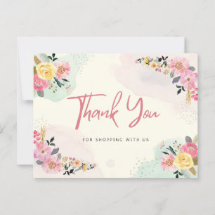 Vielen Dank für Ihren Einkauf  Postkarte