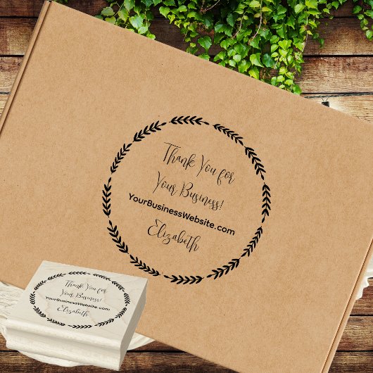 Vielen Dank für Ihren Firmennamen Gummistempel