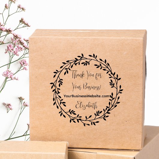 Vielen Dank für Ihren Firmennamen Permastempel