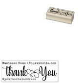 Vielen Dank für Ihren Firmennamen Website Soziale  Gummistempel (Stempel)