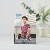 Vielen Dank für Ihren handgeschriebenen Abschluss Postkarte (Stehend Vorderseite)