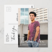 Vielen Dank für Ihren handgeschriebenen Abschluss Postkarte (Vorne/Hinten)