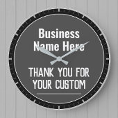 Vielen Dank für Ihren individuellen Shop Große Wanduhr