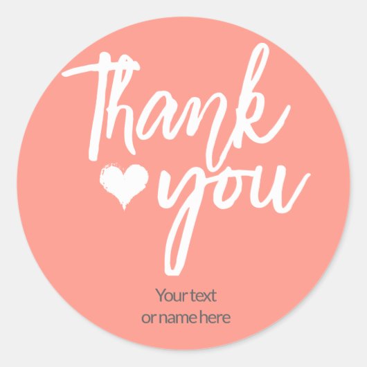 Vielen Dank für Ihren kalligrafischen Aufkleber (Vorderseite)