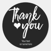 Vielen Dank für Ihren kalligrafischen Aufkleber (Vorderseite)